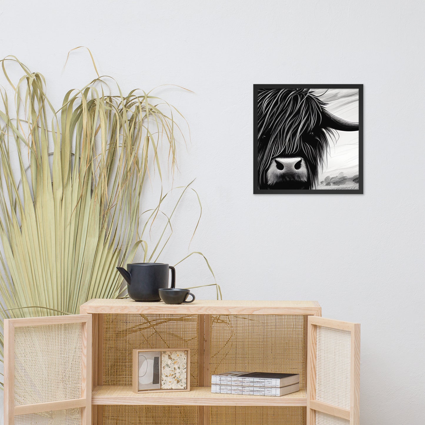 Framed poster Highland Cow #1