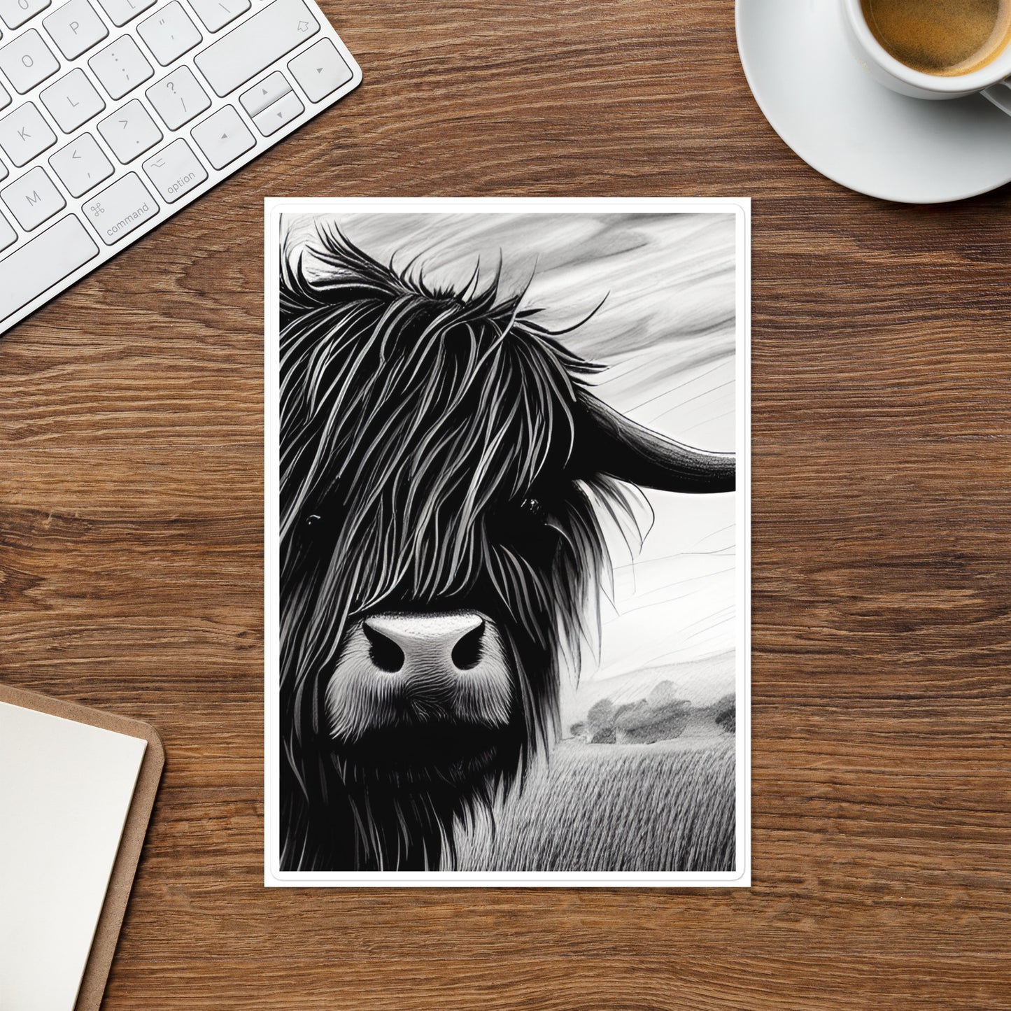 Highland Cow Sticker sheet