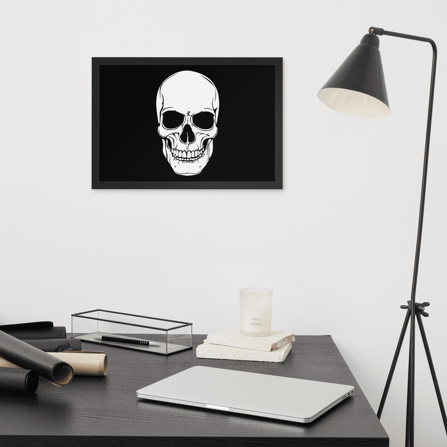Framed poster Skull